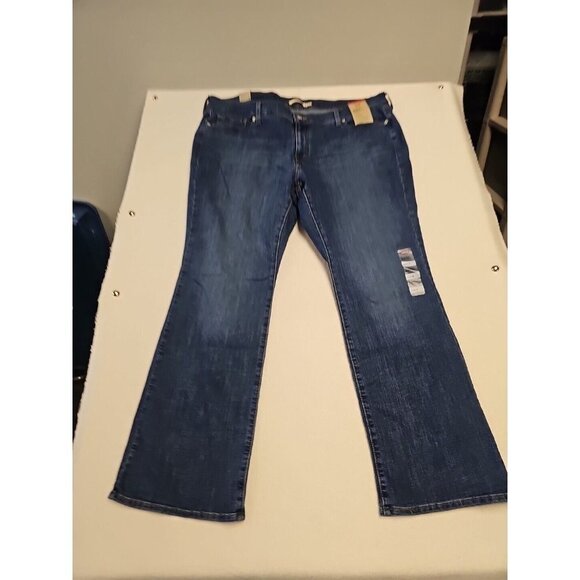 Levi’s Demi Curvy Mid Rise Boot Cut Medium Wash Blue Jeans Sz 22W New - Picture 4 of 7
